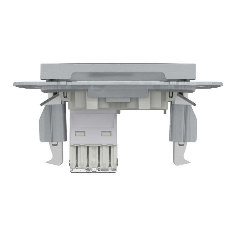 Розетка комп’ютерна RJ45 UTP Cat 6 без рамки Schneider Electric Asfora, алюміній