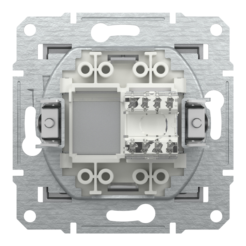 Розетка комп’ютерна RJ45 UTP Cat 6 без рамки Schneider Electric Asfora, алюміній