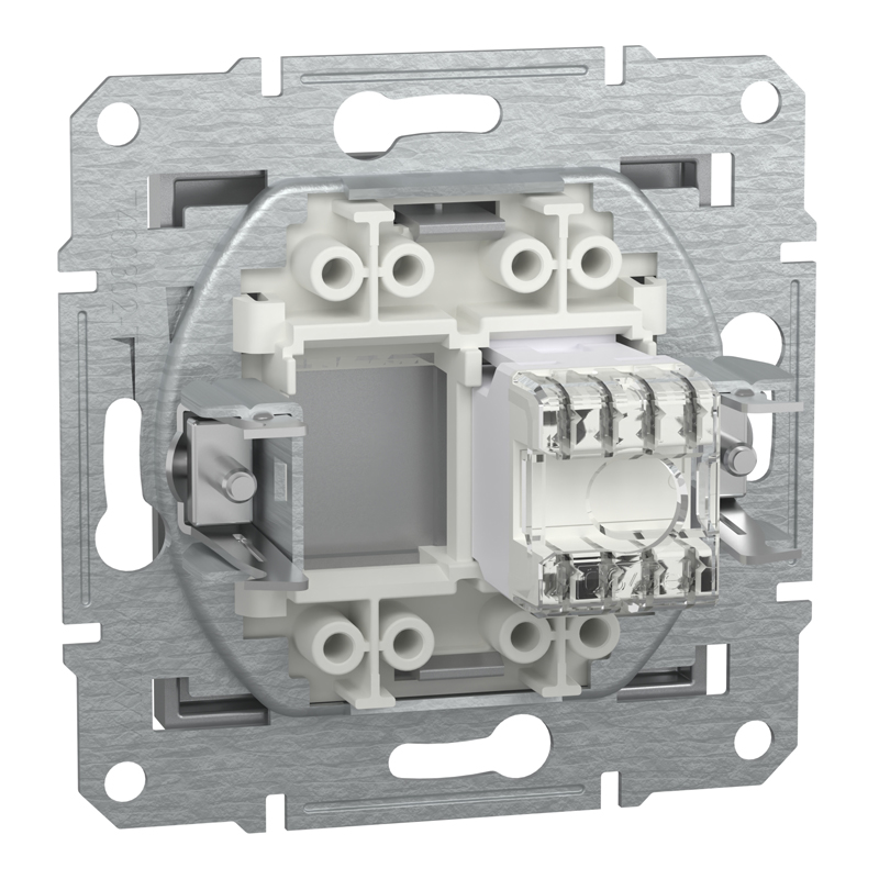 Розетка комп’ютерна RJ45 UTP Cat 6 без рамки Schneider Electric Asfora, алюміній