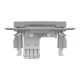 Розетка комп’ютерна RJ45 UTP Cat 6 без рамки Schneider Electric Asfora, сталь