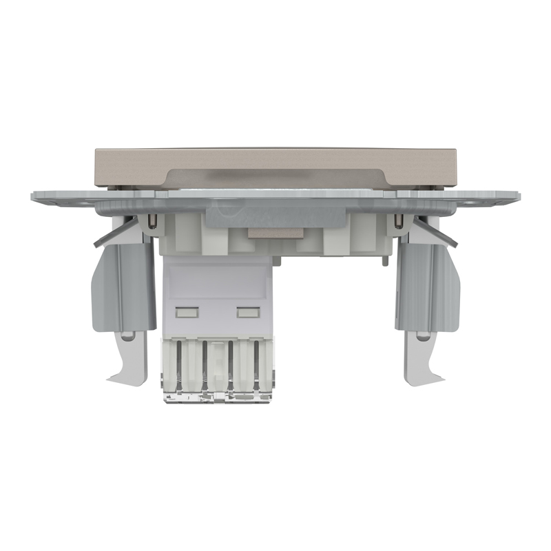 Розетка комп’ютерна RJ45 UTP Cat 6 без рамки Schneider Electric Asfora, бронза