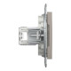 Розетка комп’ютерна RJ45 UTP Cat 6 без рамки Schneider Electric Asfora, бронза