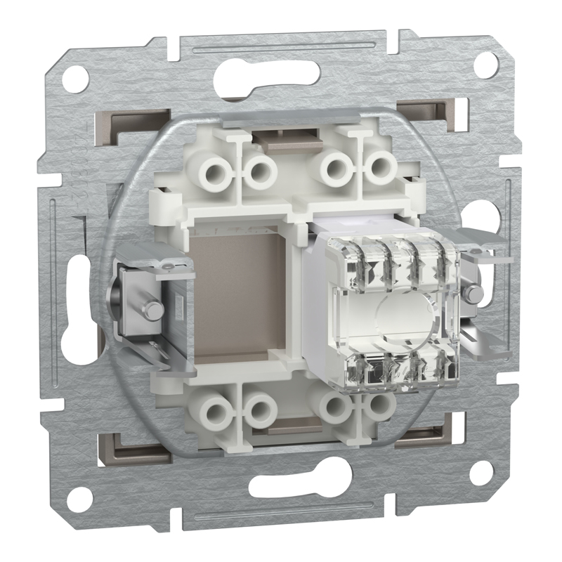 Розетка комп’ютерна RJ45 UTP Cat 6 без рамки Schneider Electric Asfora, бронза