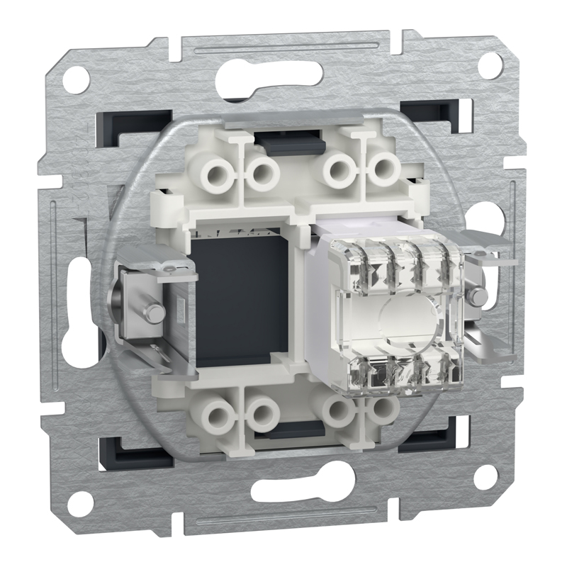 Розетка комп’ютерна RJ45 UTP Cat 6 без рамки Schneider Electric Asfora, антрацит