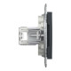 Розетка комп’ютерна RJ45 UTP Cat 6 без рамки Schneider Electric Asfora, антрацит