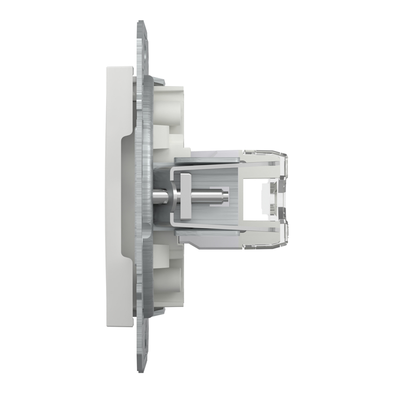 Розетка комп’ютерна RJ45 UTP Cat 6 без рамки Schneider Electric Asfora, біла