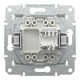 Розетка комп’ютерна RJ45 UTP Cat 6 без рамки Schneider Electric Asfora, біла