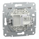 Розетка комп’ютерна RJ45 UTP Cat 6 без рамки Schneider Electric Asfora, біла
