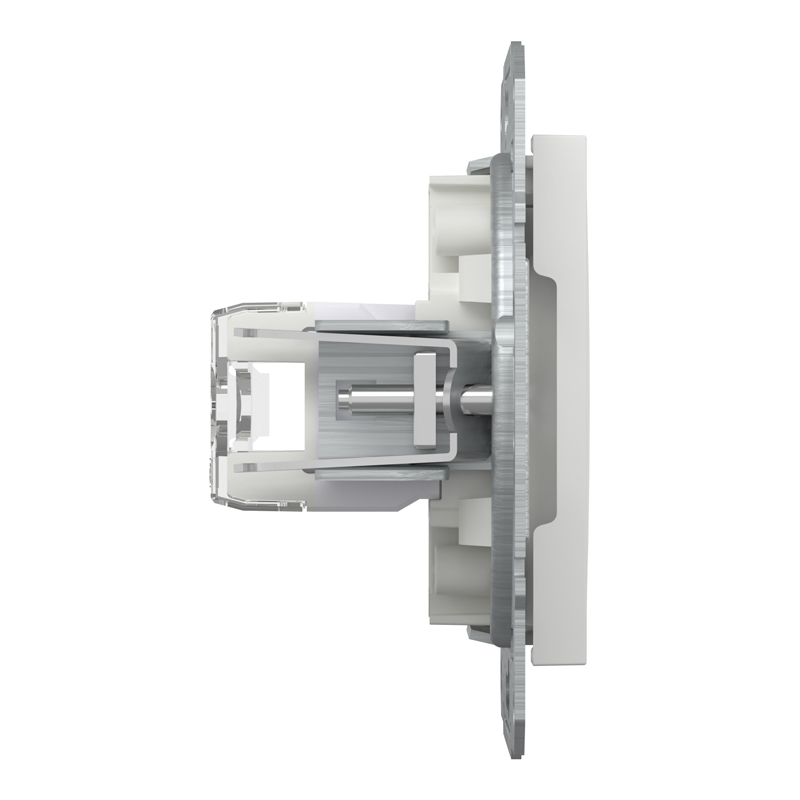 Розетка комп’ютерна RJ45 UTP Cat 6 без рамки Schneider Electric Asfora, біла