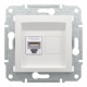 Розетка комп’ютерна RJ45 UTP Cat 6 без рамки Schneider Electric Asfora, біла