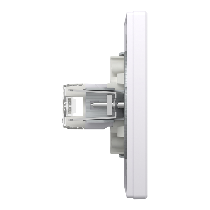 Розетка комп’ютерна подвійна 2×RJ45 UTP Cat 6 з рамкою Schneider Electric Asfora, біла