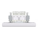 Розетка комп’ютерна подвійна 2×RJ45 UTP Cat 6 з рамкою Schneider Electric Asfora, біла