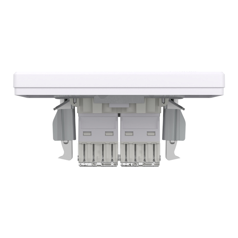 Розетка комп’ютерна подвійна 2×RJ45 UTP Cat 6 з рамкою Schneider Electric Asfora, біла