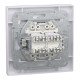 Розетка комп’ютерна подвійна 2×RJ45 UTP Cat 6 з рамкою Schneider Electric Asfora, біла