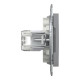 Розетка комп’ютерна подвійна 2×RJ45 UTP Cat 6 без рамки Schneider Electric Asfora, сталь