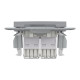 Розетка комп’ютерна подвійна 2×RJ45 UTP Cat 6 без рамки Schneider Electric Asfora, сталь
