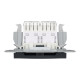 Розетка комп’ютерна подвійна 2×RJ45 UTP Cat 6 без рамки Schneider Electric Asfora, антрацит