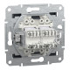 Розетка комп’ютерна подвійна 2×RJ45 UTP Cat 6 без рамки Schneider Electric Asfora, антрацит
