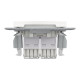 Розетка комп’ютерна подвійна 2×RJ45 UTP Cat 6 без рамки Schneider Electric Asfora, біла