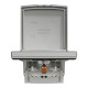 Розетка IP44 із заземленням, кришкою, захисними шторками та рамкою Schneider Electric Asfora, алюміній