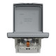 Розетка IP44 із заземленням, кришкою, захисними шторками та рамкою Schneider Electric Asfora, сталь