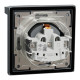 Розетка IP44 із заземленням, кришкою, захисними шторками та рамкою Schneider Electric Asfora, сталь
