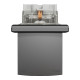 Розетка IP44 із заземленням, кришкою, захисними шторками та рамкою Schneider Electric Asfora, антрацит