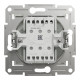Вимикач триклавішний без рамки Schneider Electric Asfora, білий