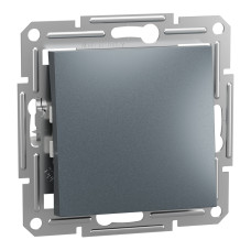 Вимикач одноклавішний самозажимний без рамки Schneider Electric Asfora, сталь