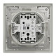 Вимикач одноклавішний самозажимний Schneider Electric Asfora, білий ip44