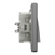 Вимикач одноклавішний самозажимний Schneider Electric Asfora, антрацит ip44
