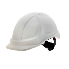 Каска захисна SIZAM SAFE-GUARD 3210 з вентиляцією та храповиком, біла