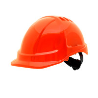 Каска захисна SIZAM SAFE-GUARD 3210 з вентиляцією та храповиком, червона