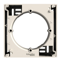 Коробка 1-постова для зовнішнього монтажу Schneider Electric Asfora, кремова
