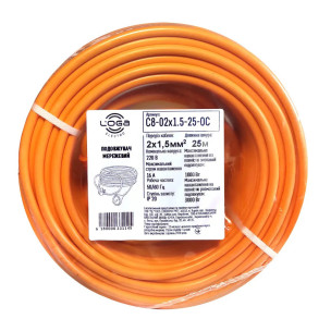 Удлинитель ПВС Папа-Мама 2*1,5 мм2 25 метров
