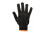 Рабочие трикотажные перчатки 5 черные с ПВХ точкой