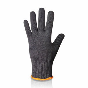 Рабочие трикотажные перчатки PREMIUM черные с ПВХ точкой