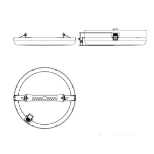 Светильник светодиодный потолочный врезной/накладной 18w Ultralight