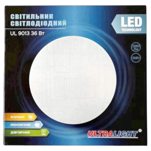 Світильник світлодіодний круглий Ultralight UL 9013 36w