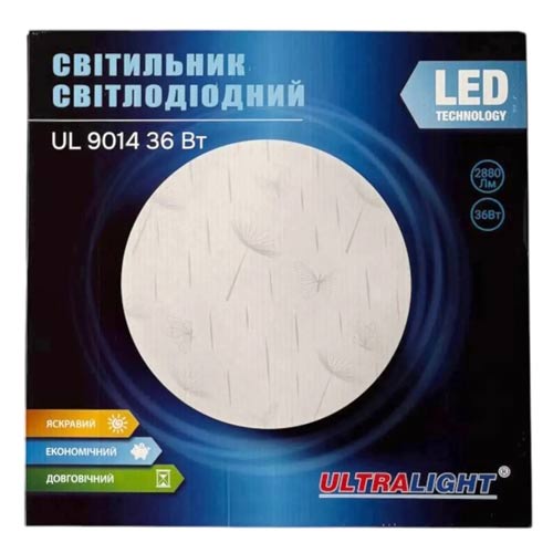 Светильник светодиодный круглый Ultralight UL 9014 36w