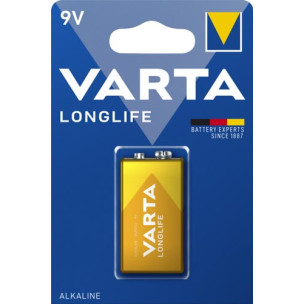 Батарейка VARTA LONGLIFE крона 6LR61 1xBL ALKALINE