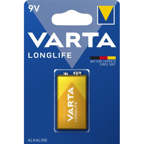 Батарейка VARTA LONGLIFE крона 6LR61 1xBL ALKALINE