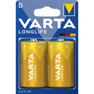 Батарейка VARTA LONGLIFE щелочная D LR20 2xBL ALKALINE