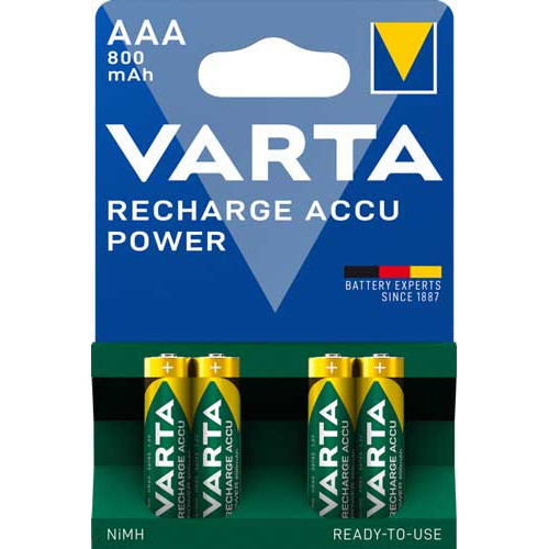 Аккумулятор Varta AAA 800 mAh 4xBL