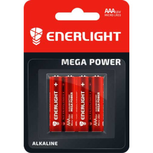 Батарейка Enerlight щелочная AAA LR03 4xBL ALKALINE