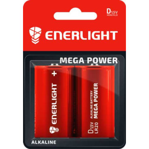 Батарейка ENERLIGHT лужна D LR20 2xBL ALKALINE