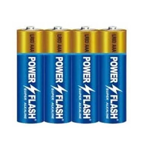 Батарейка Power Flash лужна AAA LR03 4xFOL ALKALINE