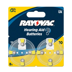 Батарейка RAYOVAC 10 8xBL Zinc Air