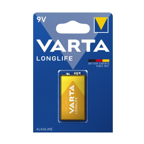 Батарейка VARTA LONGLIFE крона 6LR61 1xBL ALKALINE