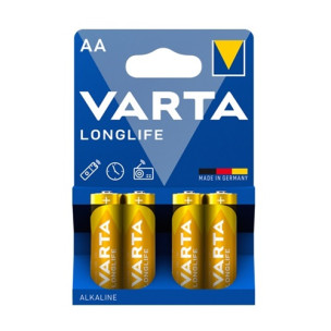 Батарейка VARTA LONGLIFE лужна AA LR6 4xBL ALKALINE